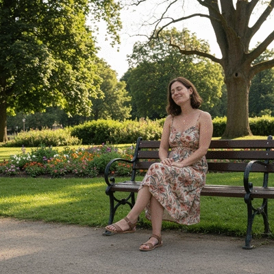 Person applying a heat pad to their lower back for sciatica relief